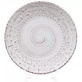 Тарелка обеденная, керамика, 27 см, круглая, Энже, Daniks