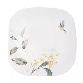 Тарелка обеденная, стеклокерамика, 21.5 см, квадратная, Анета, Millimi, 818-539