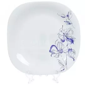 Тарелка обеденная, стеклокерамика, 26 см, квадратная, Авиньон, Daniks, BY23LKP115