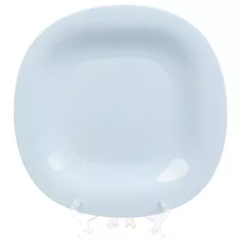 Тарелка обеденная, стеклокерамика, 27 см, квадратная, Carine Paradise Blue, Luminarc, V5835