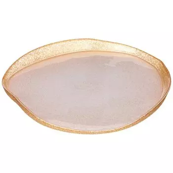 Тарелка сервировочная, стекло, 21 см, круглая, Bohemia, Аксам, 339-440