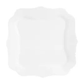 Тарелка десертная, стекло, 21 см, квадратная, Authentic White, Luminarc, Е4960/4701