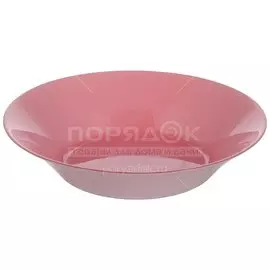 Тарелка суповая, стекло, 22 см, круглая, Pink City, Pasabahce, 10335SLBD40