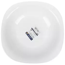 Тарелка суповая, стеклокерамика, 21 см, квадратная, Carine White, Luminarc, H3667/L5406/N6802, белая