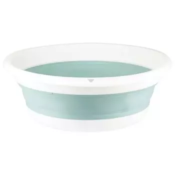 Таз пластик, 5.5 л, круглый, складной, Флекс, морская волна, Idea, М 2501