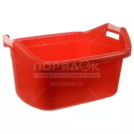 Таз пластик, 40 л, овальный, с ручкой, Радиан, 10120804/10124001