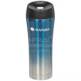 Термокружка Daniks SL-NT015-met-d.blue, 450 мл, синий металик