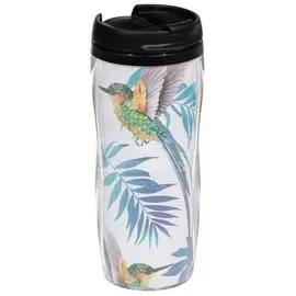 Термокружка Daniks Тропические птицы YYCF001-14, 380 мл