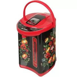 Термопот Delta, DL-3034, черный, 4.5 л, 1000 Вт, скрытый нагревательный элемент, 2 способа подачи воды, функции кипячения, пластик