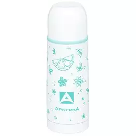 Термос из нержавеющей стали Арктика 102-350W с узким горлом белый, 0.35 л