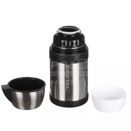 Термос для еды, нержавеющая сталь, 1 л, универсальная горловина, Biostal, колба нержавеющая сталь, NG-1000-1