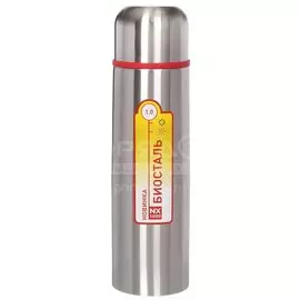 Термос нержавеющая сталь, 1 л, узкая горловина, Biostal, колба нержавеющая сталь, NX-1000