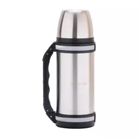 Термос нержавеющая сталь, 1 л, узкая горловина, Kamille, колба нержавеющая сталь, с ручкой и ремешком, 2090