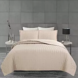 Текстиль для спальни евростандарт, 240х260 см, 2 наволочки 50х70 см, Silvano, Грация, песочные