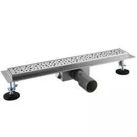 Трап канализационный угловой, 40 мм, 500х70 мм, Gappo, нержавеющая сталь, G85007-2