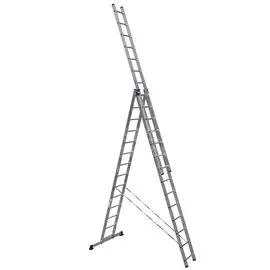 Трехсекционная лестница алюминиевая Alumet 6314, 14 ступеней
