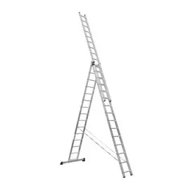 Трехсекционная лестница алюминиевая Alumet 6315, 15 ступеней