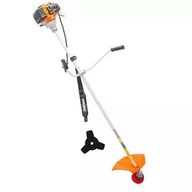 Триммер бензиновый, Хопер, 043, 2.5 л.с., 43 куб.см, 1840 Вт, U-ручка, леска/нож, неразборный вал