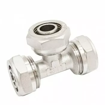 Тройник 16х20х16 мм, внутренняя резьба, STI