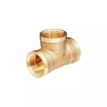 Тройник 1/2", г-г-г, латунь, БАЗ