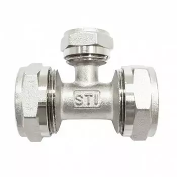 Тройник 20х16х20 мм, внутренняя резьба, STI