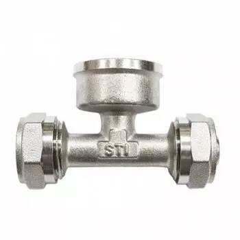 Тройник 20х3/4"х20 мм, внутренняя резьба, STI