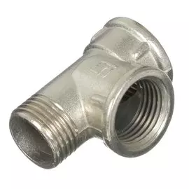 Тройник 3/4", г-г-ш, никель, STI