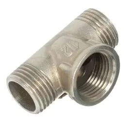 Тройник 3/4", ш-г-ш, никель, STI
