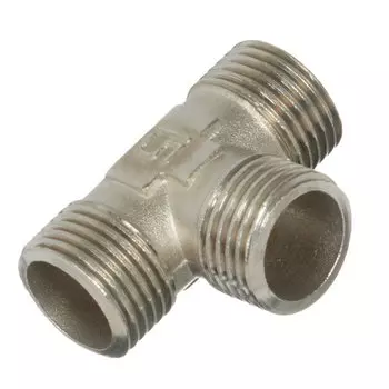 Тройник 3/4", ш-ш-ш, никель, STI