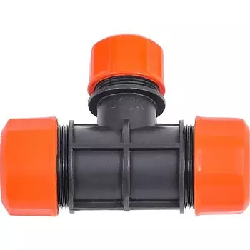 Тройник цанговый 3/4"-3/4"-1/2", Жук, 4039-00