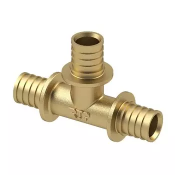 Тройник d20 мм, латунь, РосТурПласт