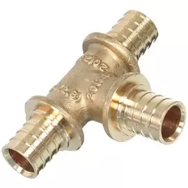 Тройник d20х20, латунь, Stout