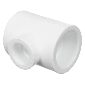 Тройник переходной полипропилен, 50х25х50 мм, белый, РосТурПласт