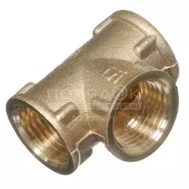 Тройник резьбовой латунный Г-Г-Г, 1/2"