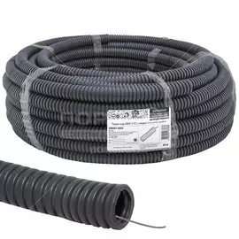 Труба ПВХ, гофрированная, диаметр 32 мм, с протяжкой, 25 м, TDM Electric, Народная, SQ0401-0304