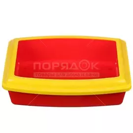 Туалет-лоток для кошек с бортиком, глубокий, Вака