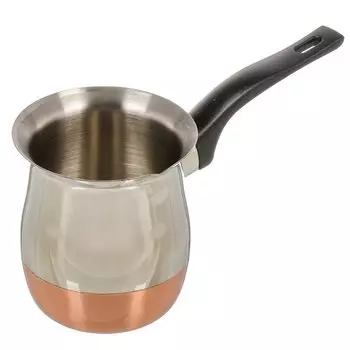 Турка 0.65 л, нержавеющая сталь, ручка бакелитовая, медное дно, Mallony, CW-650C, 985213