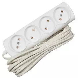 Удлинитель электрический Эконом Р16-009, 4 розетки, 10 м