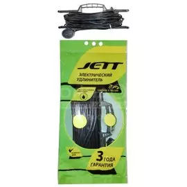 Удлинитель бытовой 1 гнездо, 10 м, 2х1.5 мм, на рамке, Jett, РС-1, 157-010