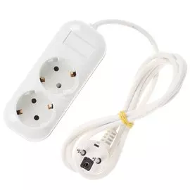 Удлинитель электрический Премиум Р-16-011 2 розетки 3х0.75 с заземлением, 3 м