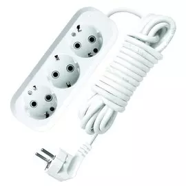 Удлинитель бытовой 3 гнезда, 7 м, ПВС, 3х1 мм, с заземлением, UNIVersal, E-303