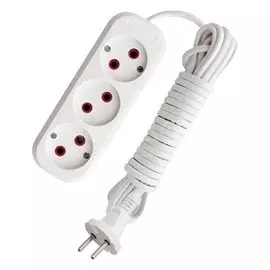 Удлинитель бытовой 3 гнезда, 10 м, ПВС, 2х1 мм, без заземления, UNIVersal, У6-639