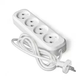 Удлинитель бытовой 4 гнезда, 5 м, ПВС, 2х0.75 мм, без заземления, UNIVersal, У6, 766М-05