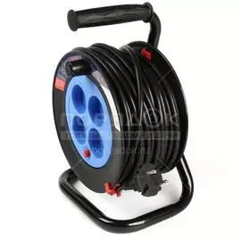 Удлинитель на катушке Smartbuy SBE-10-4-10-N 4 розетки с предохранителем 2х1.0, 10 м