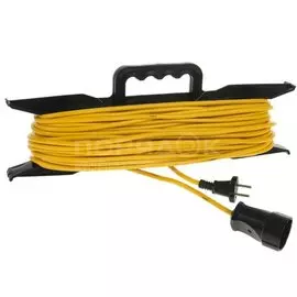 Удлинитель на рамке, 1 гнездо, 40 м, 0.75 мм, без заземления, пластик, 1300 Вт, Союз, 481S-5104