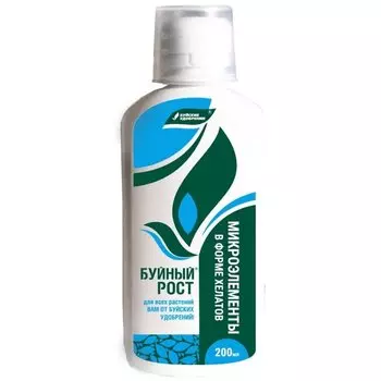 Удобрение Буйный рост, комплекс микроэлементов, 200 мл, БХЗ