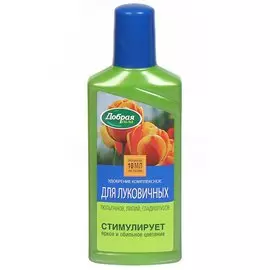 Удобрение для луковичных цветов, флакон, органоминеральный, жидкость, 250 мл, Добрая сила