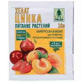 Удобрение Хелат цинка, минеральный, гранулы, 10 г, Green Belt