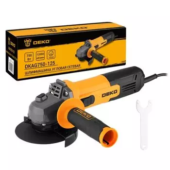 Угловая шлифовальная машина Deko, DKAG750-125, 750 Вт, 125 мм