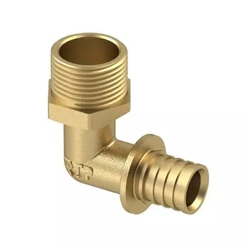 Уголок d20х3/4", латунь, наружная резьба, РосТурПласт